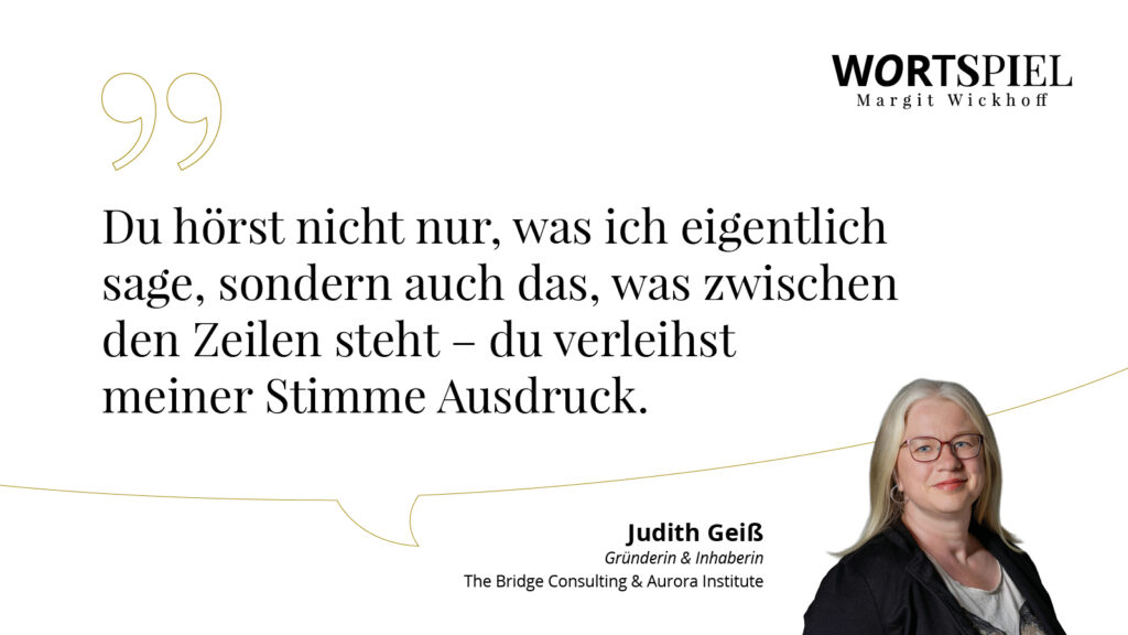 Judith Geiss spricht über die Zusammenarbeit mit Margit Wickhoff - Content ohne Mental Lord